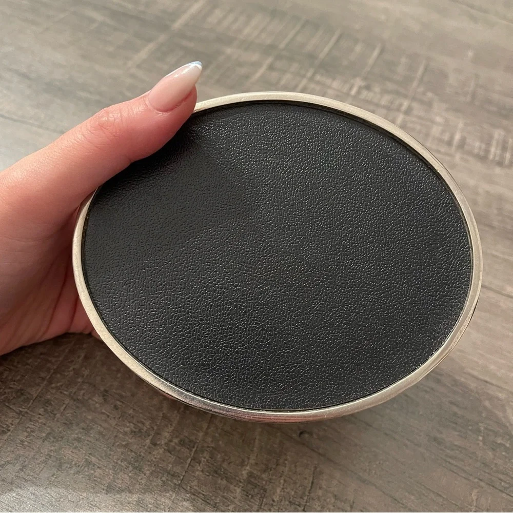 Vintage Rustic Jewelry Box Oval Shape O/S
